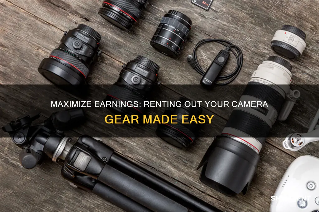 how to rent out your camera equipment