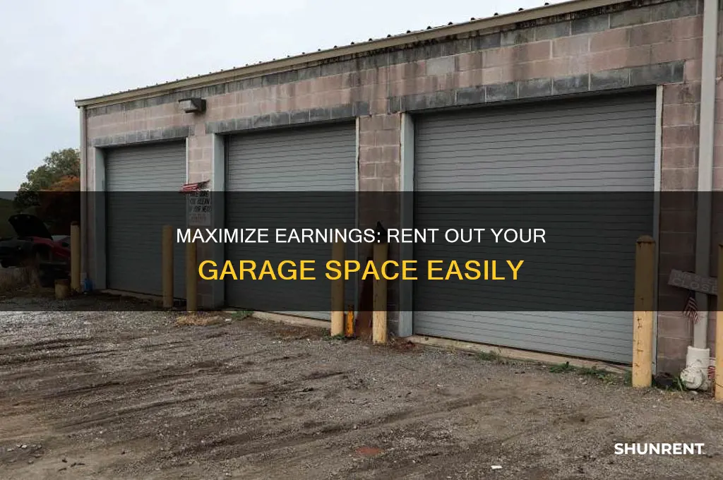 how to rent out your garage space
