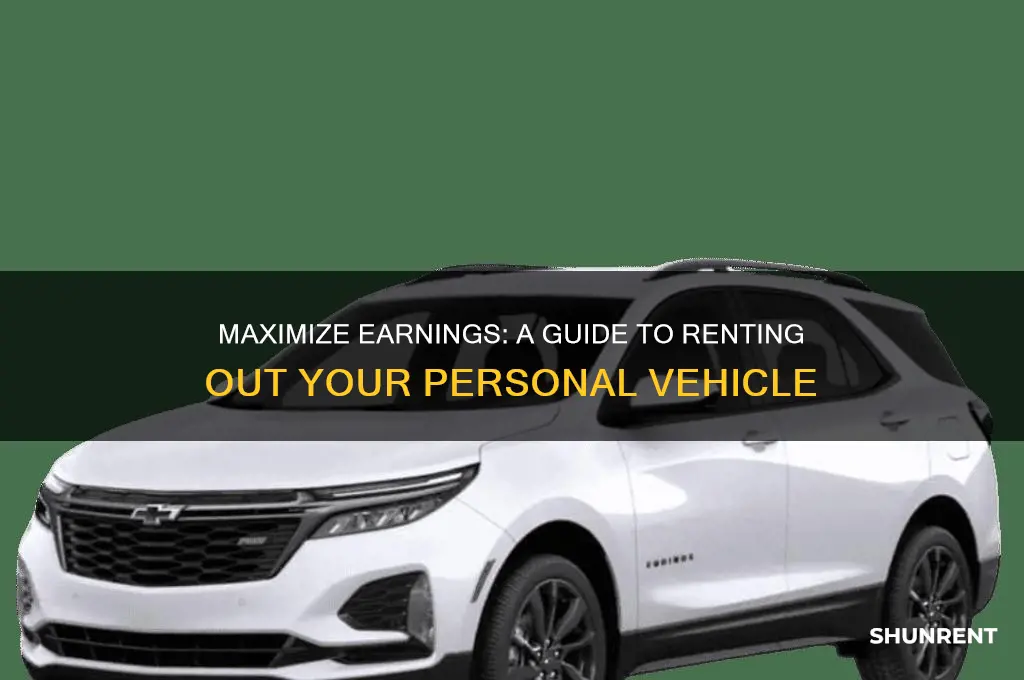 how to rent out your personal vehicle