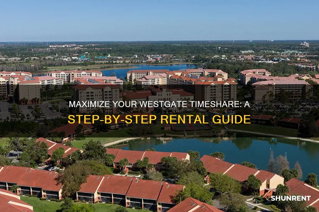how to rent out your westgate timeshare