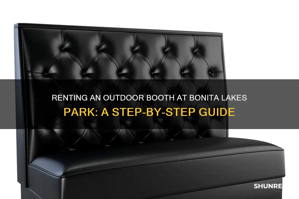 how to rent outdoor booth at bonita lakes park