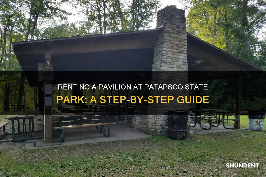 how to rent pavilion at patapsco state park