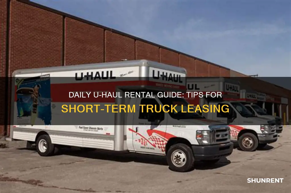 how to rent per day with uhaul