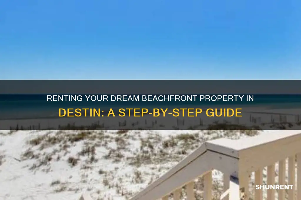 how to rent place on the beach destin