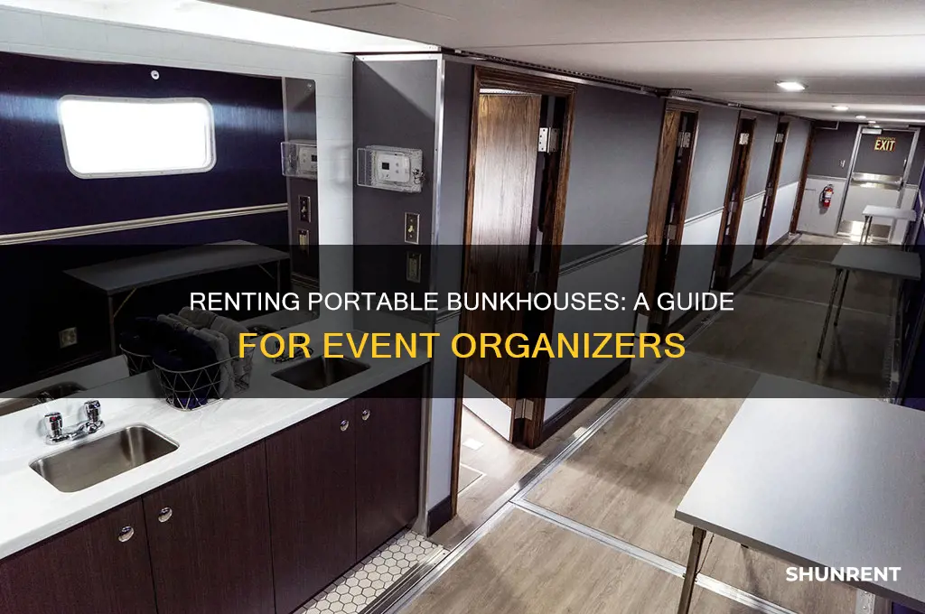 how to rent portable bunkhouses for an event