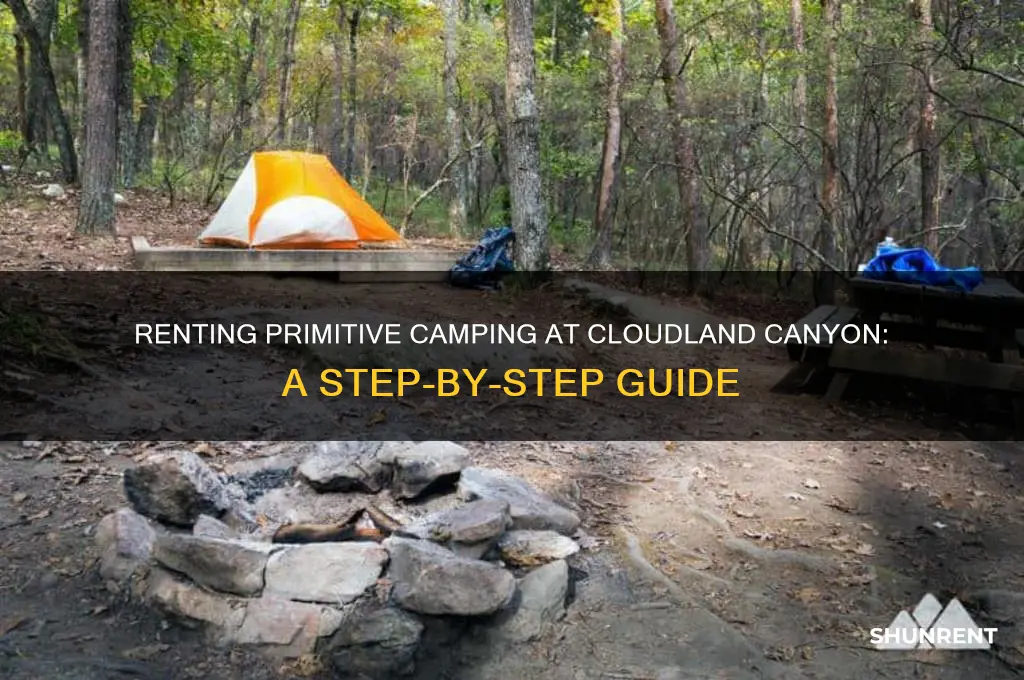 how to rent primitive caming at cloudland canyon