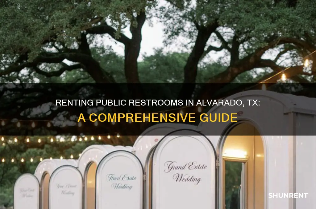 how to rent public restrooms alvarado tx