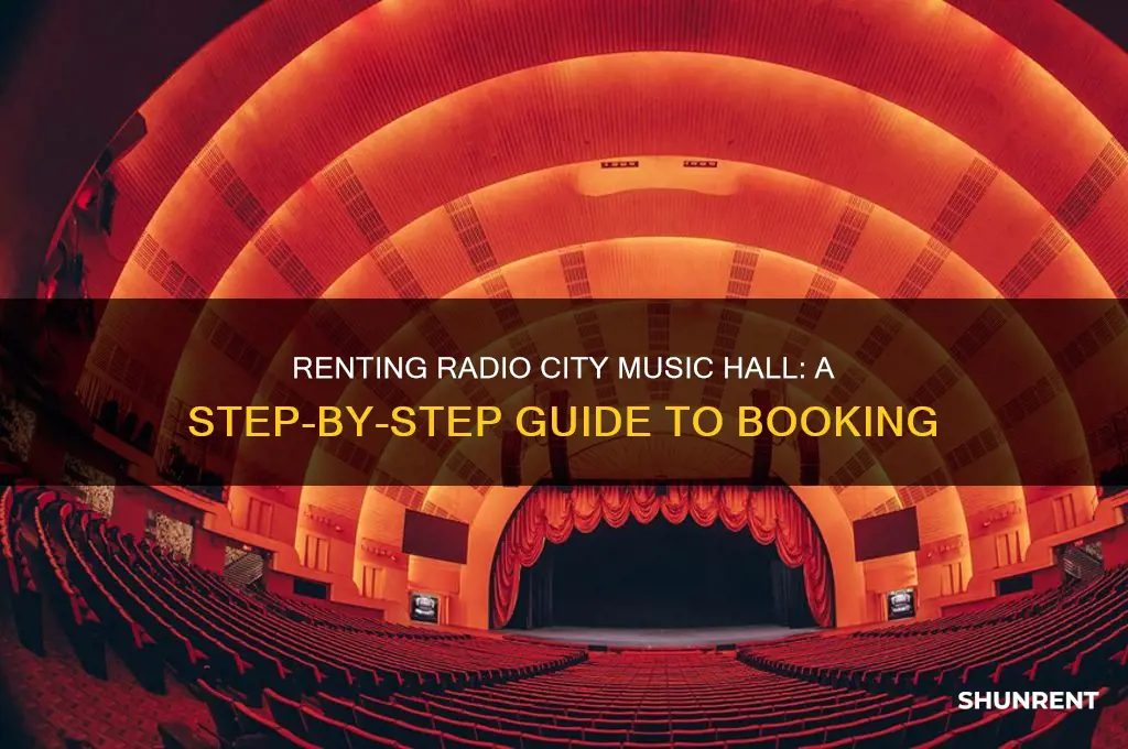 how to rent radio city music hall