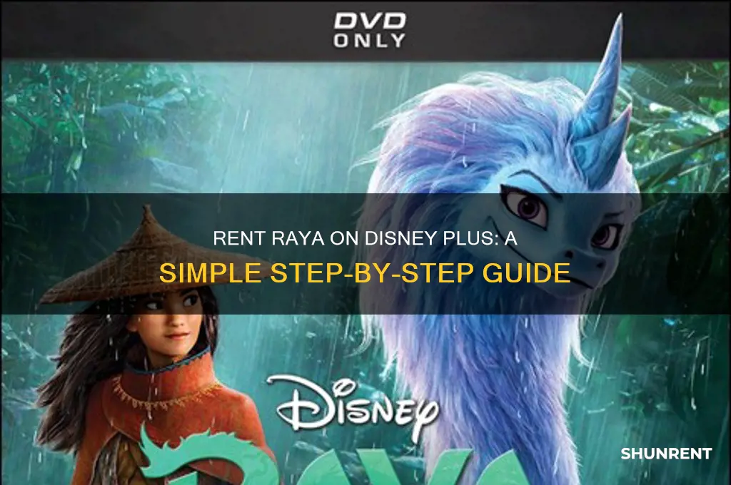 how to rent raya on disney plus