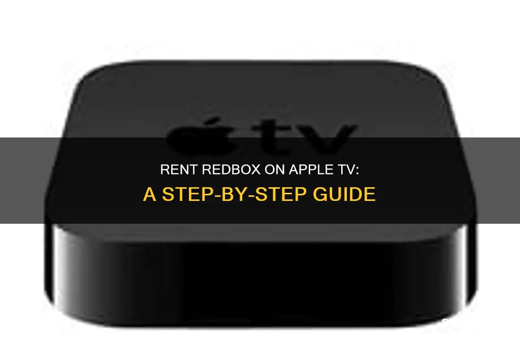 how to rent redbox on apple tv