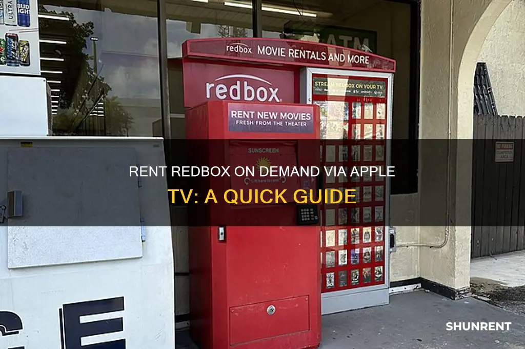 how to rent redbox on demand apple tv