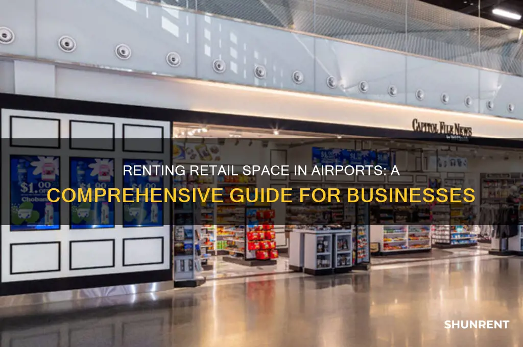 how to rent retail space in an airport