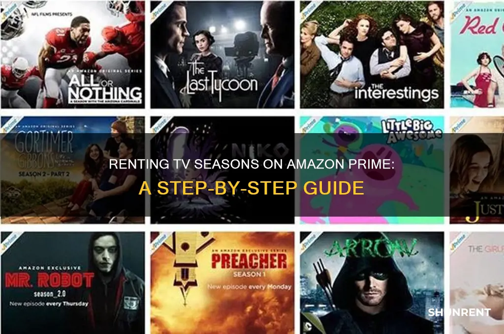how to rent seasons on amazon prime