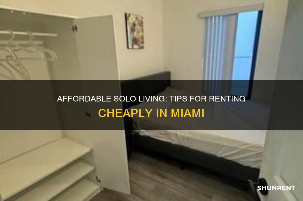 how to rent single in miami cheap