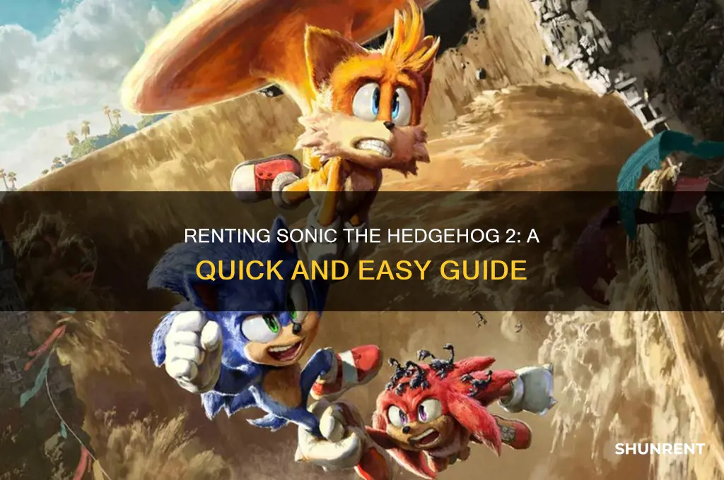 how to rent sonic the hedgehog 2