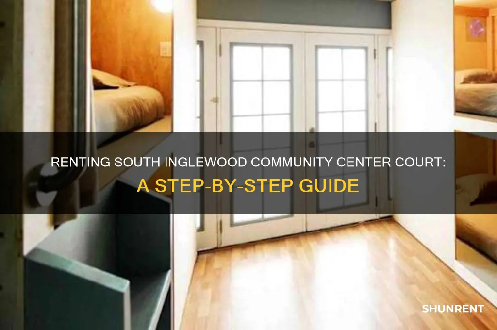how to rent south inglewood community center court