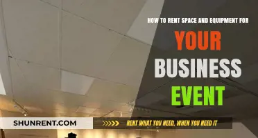 Renting Event Space & Equipment: A Comprehensive Guide for Businesses