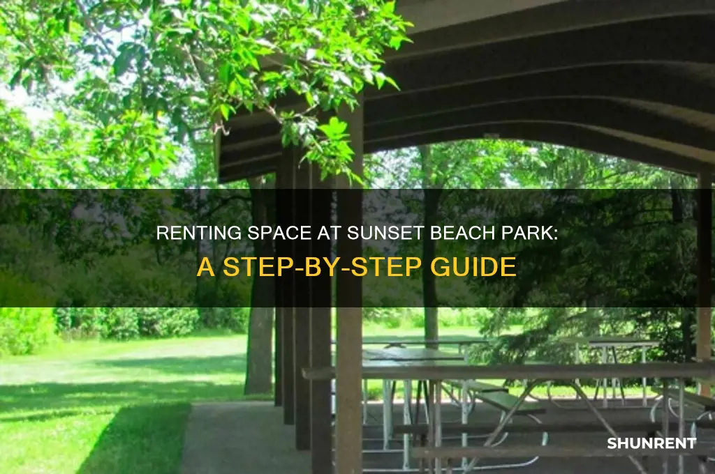 how to rent space at sunset beach park