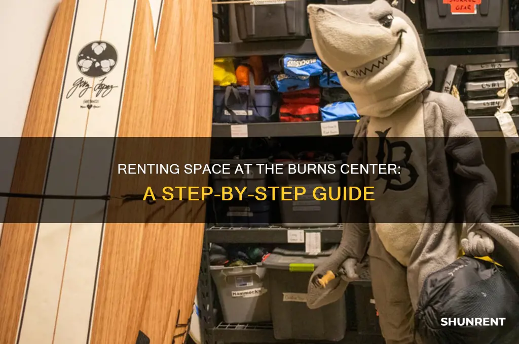 how to rent space at the burns center