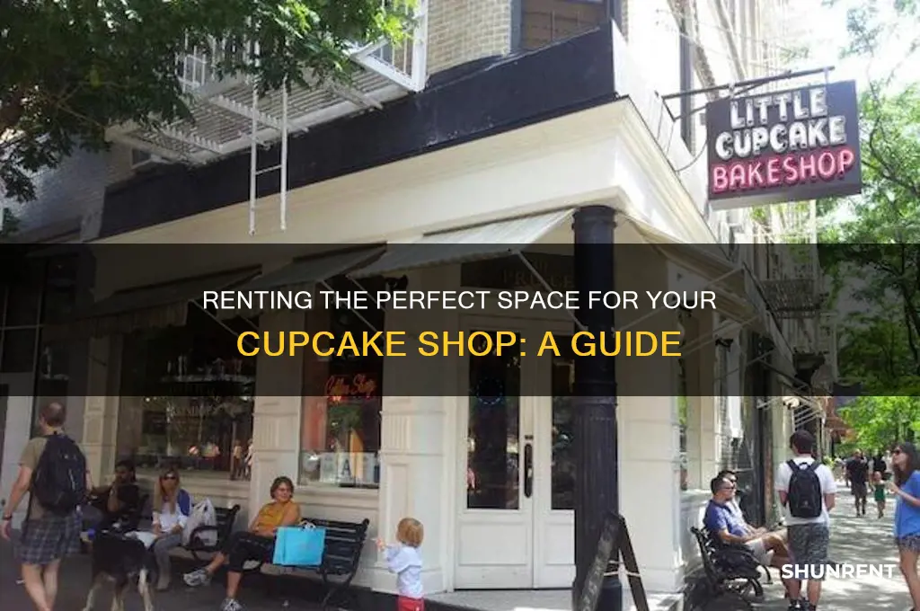 how to rent space for a cuocake shop