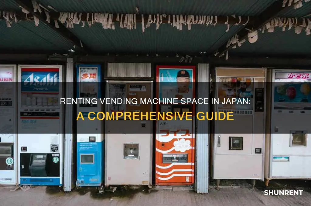 how to rent space for vending machine japan