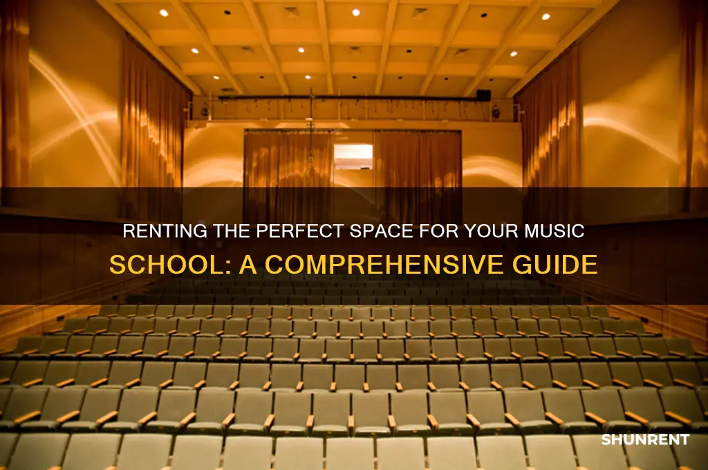how to rent space for your music school