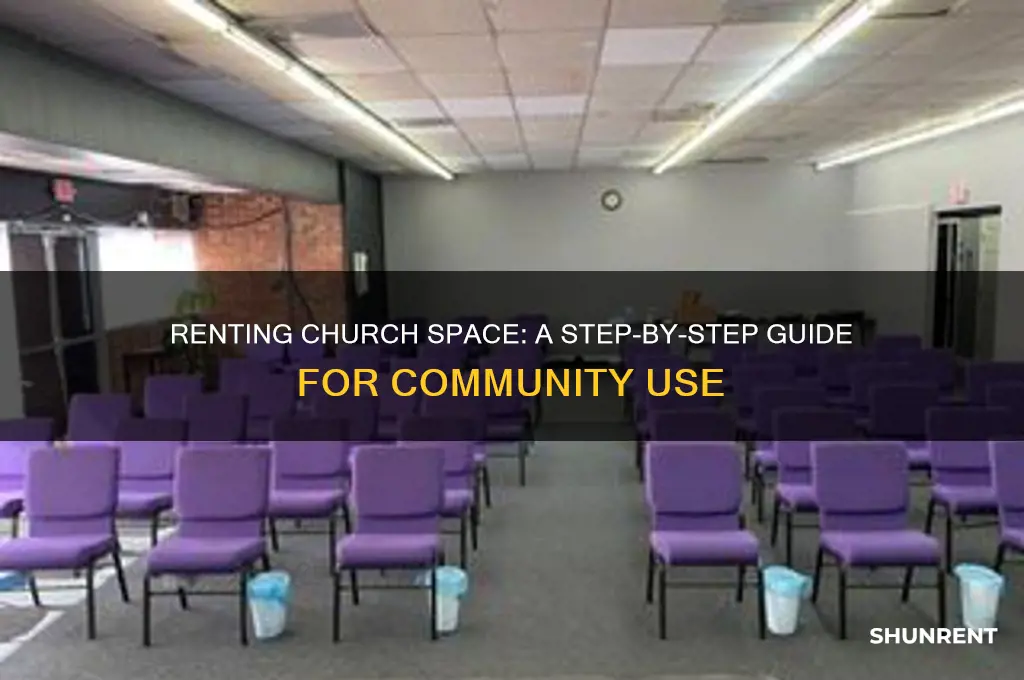 how to rent space in a church
