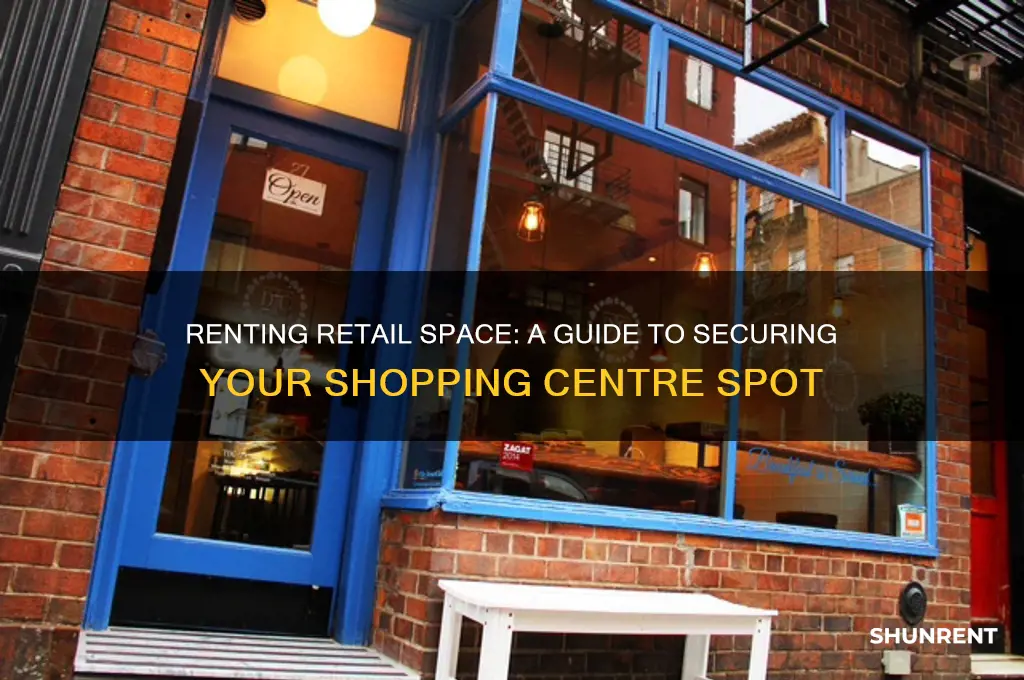 how to rent space in a shopping centre