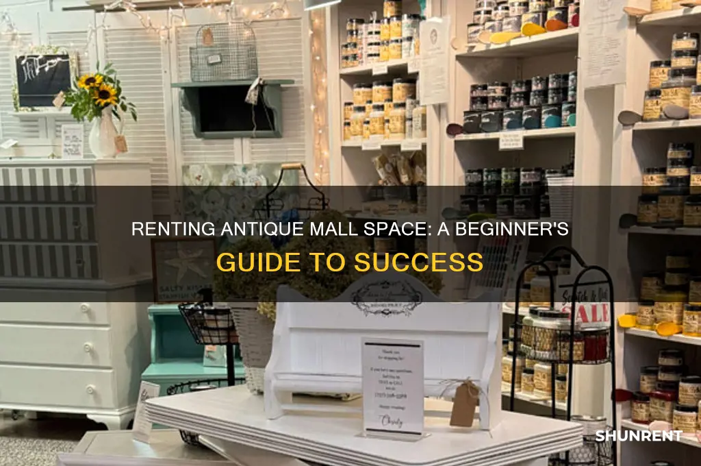 how to rent space in an antique mall