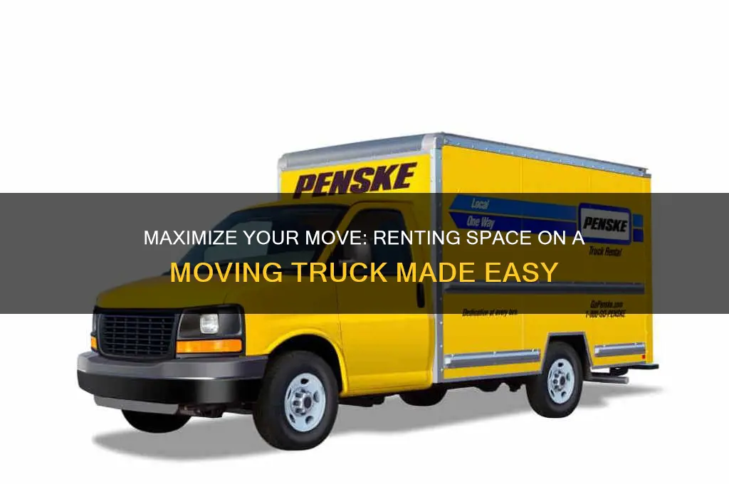 how to rent space on a moving truck