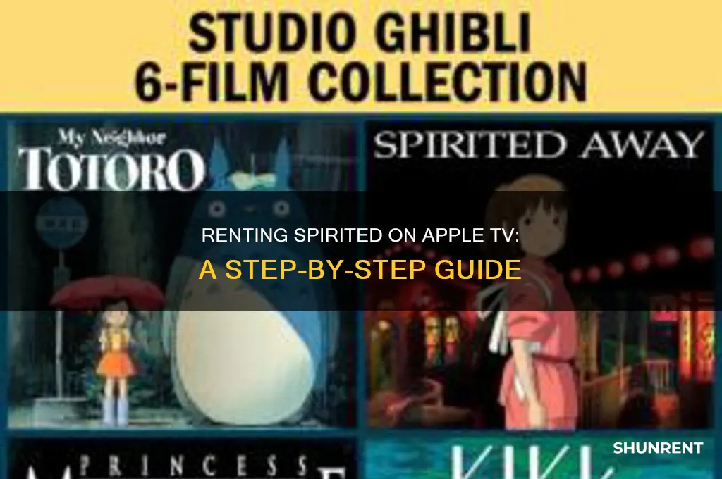 how to rent spirited on apple tv