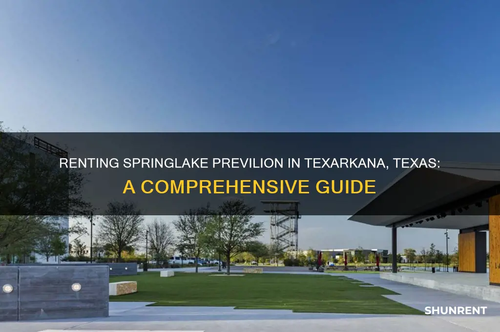 how to rent springlake previlion texarkana texas
