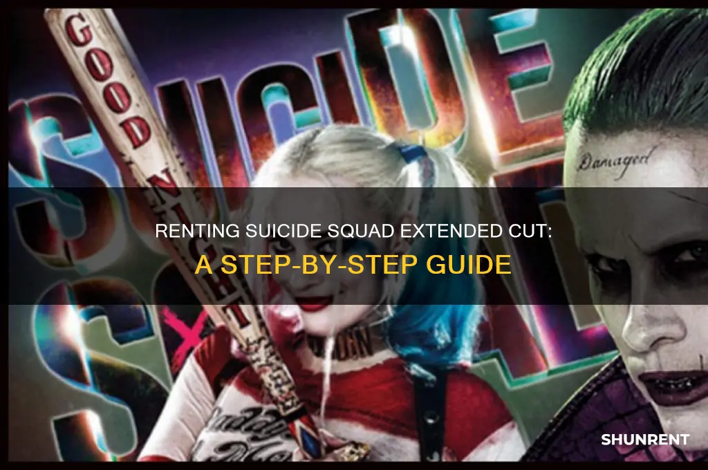 how to rent suicide squad extended cut