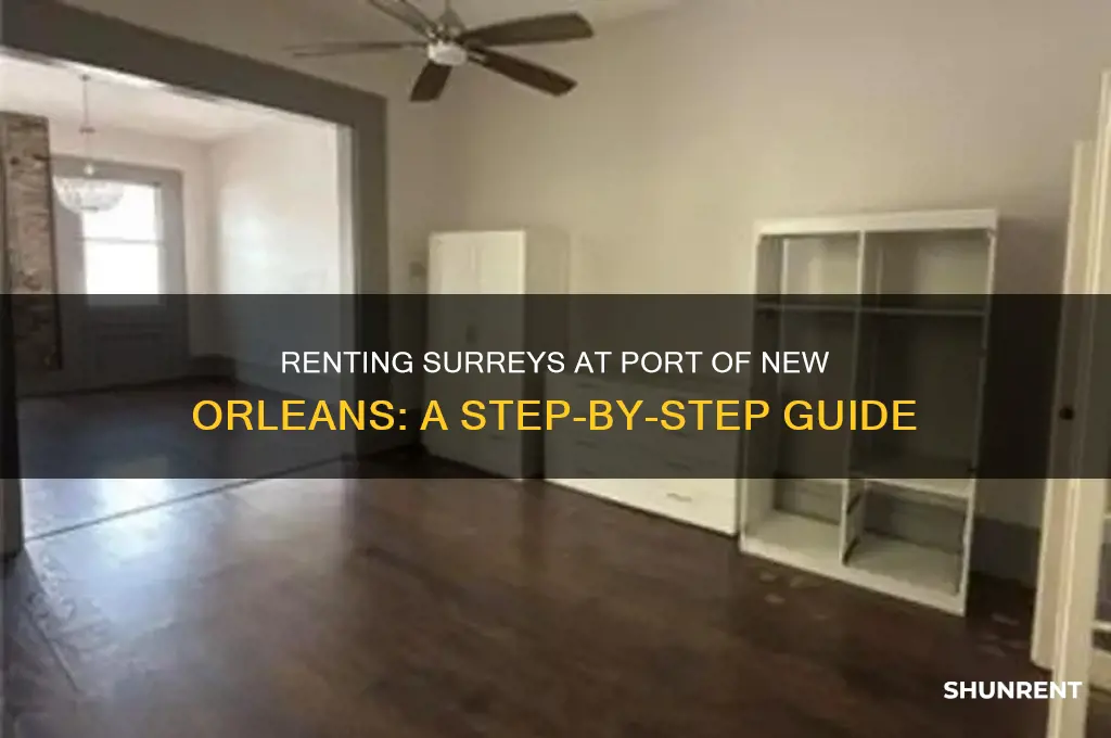how to rent surreys at port of new orleans