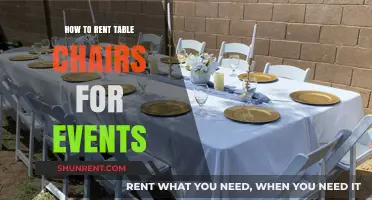 Renting Table Chairs for Events: A Complete Guide for Success