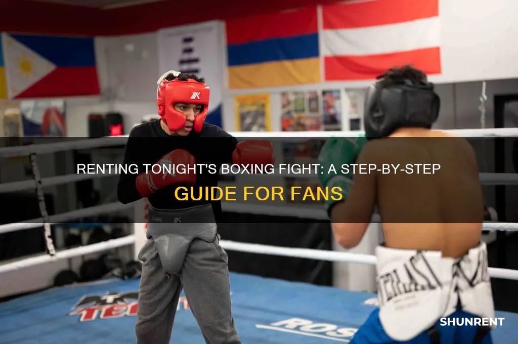 how to rent the boxing fight tonight