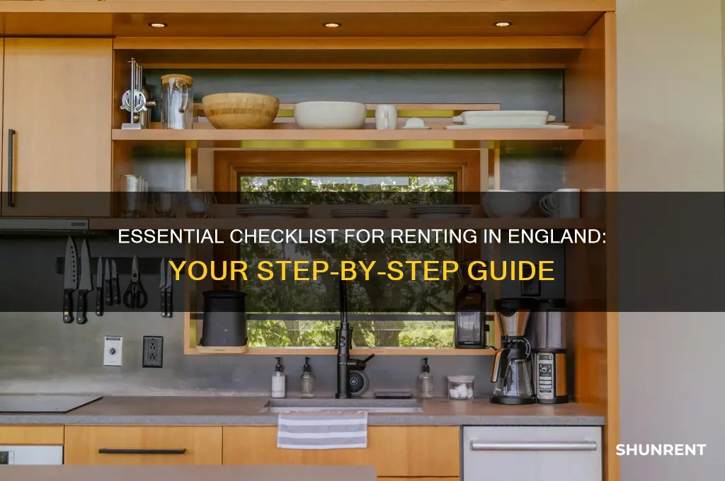 how to rent the checklist for renting in england