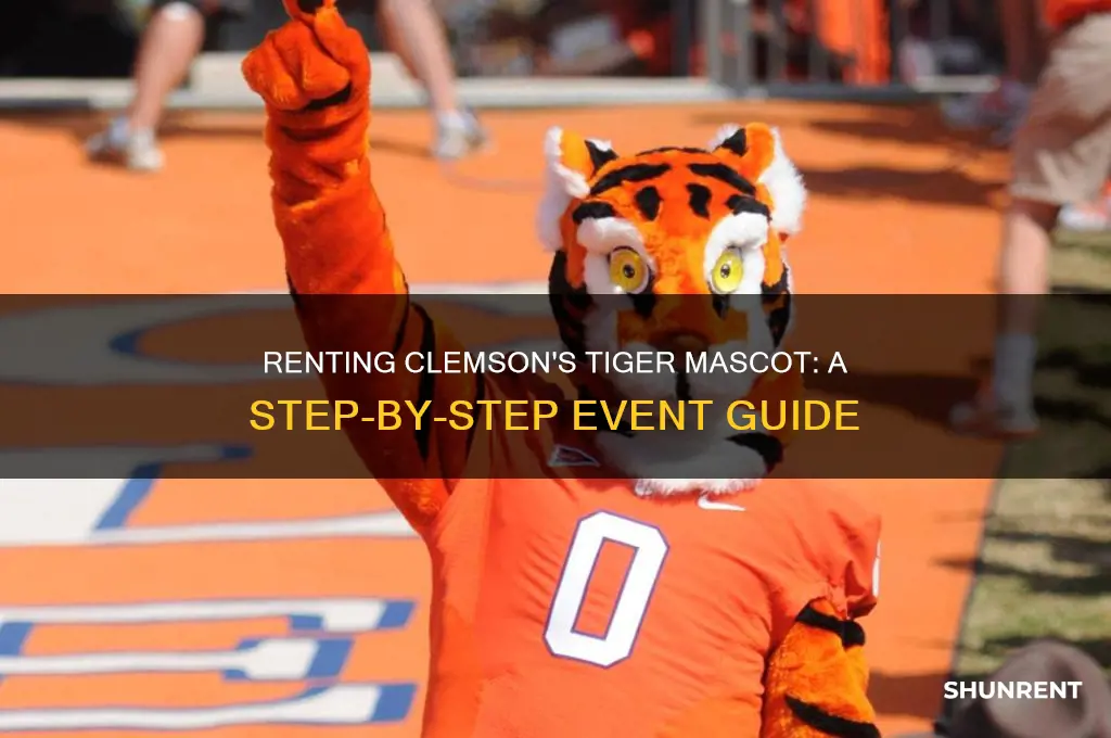 how to rent the clemson tiger for events