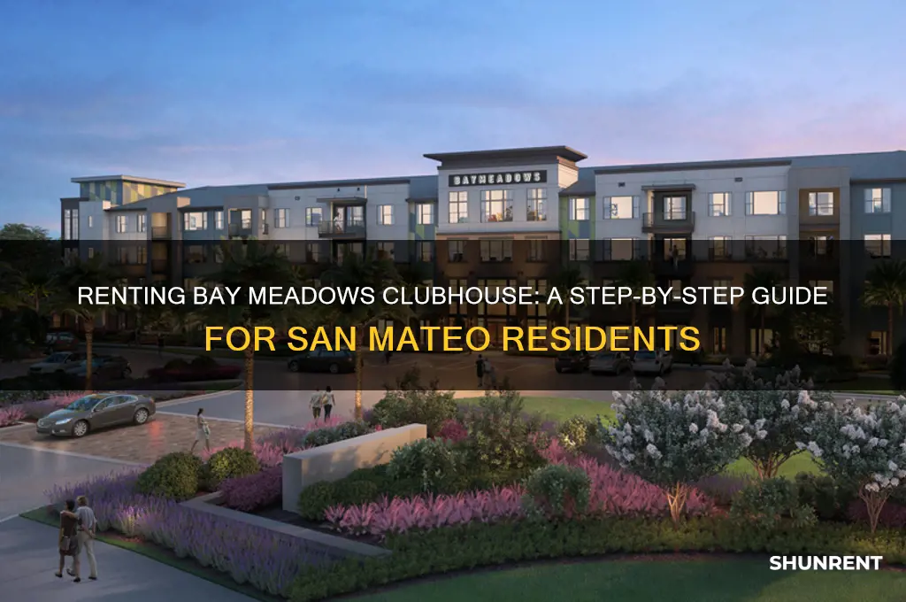 how to rent the clubhouse at bay meadows san mateo