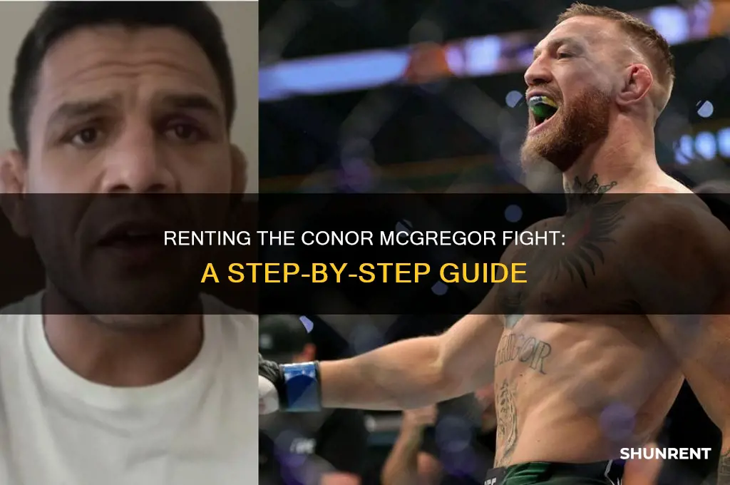 how to rent the conor mcgregor fight