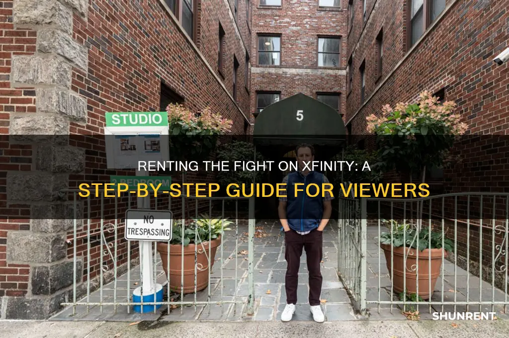 how to rent the fight on xfinitiy