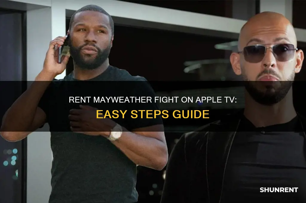 how to rent the mayweather fight on apple tv