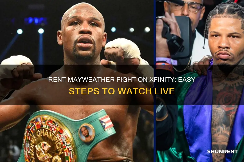 how to rent the mayweather fight on xfinity