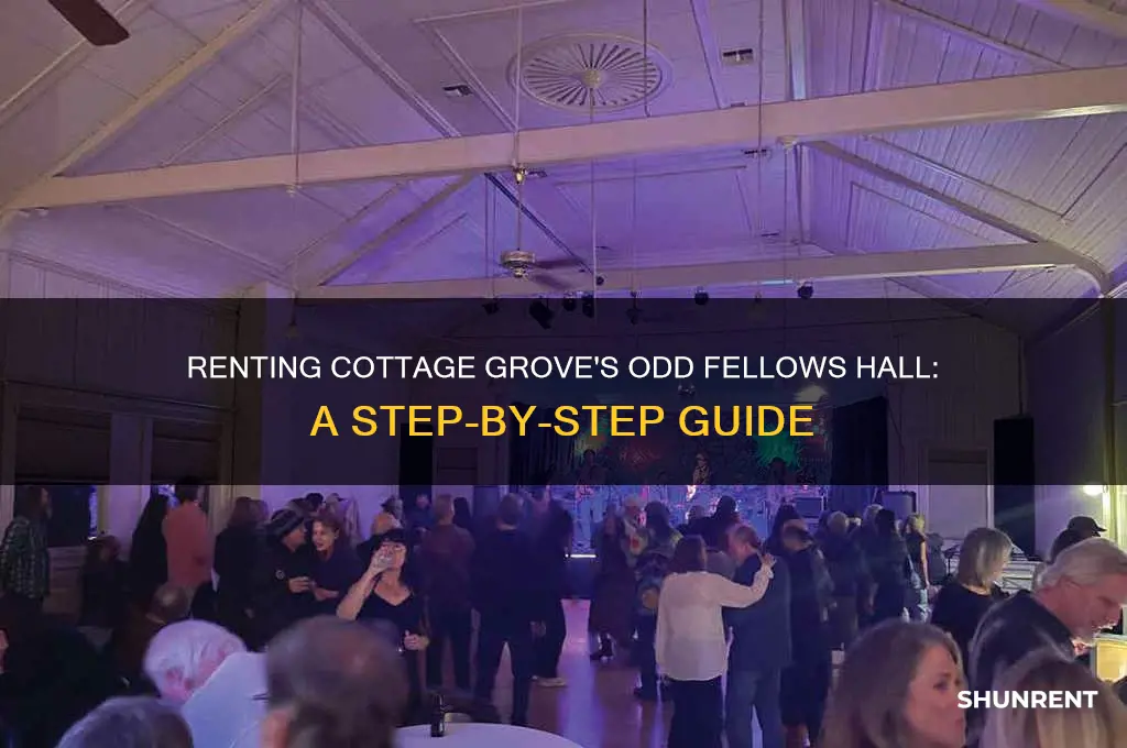 how to rent the odd fellows hall in cottage grove