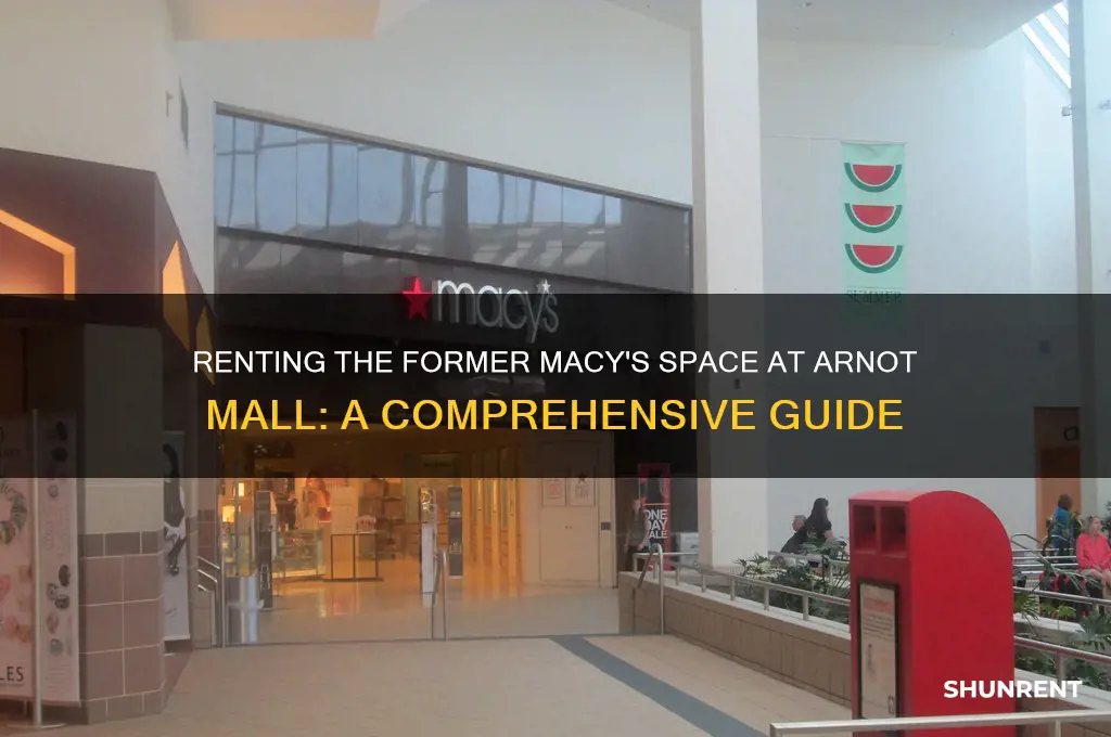 how to rent the old macys at the arnot mall