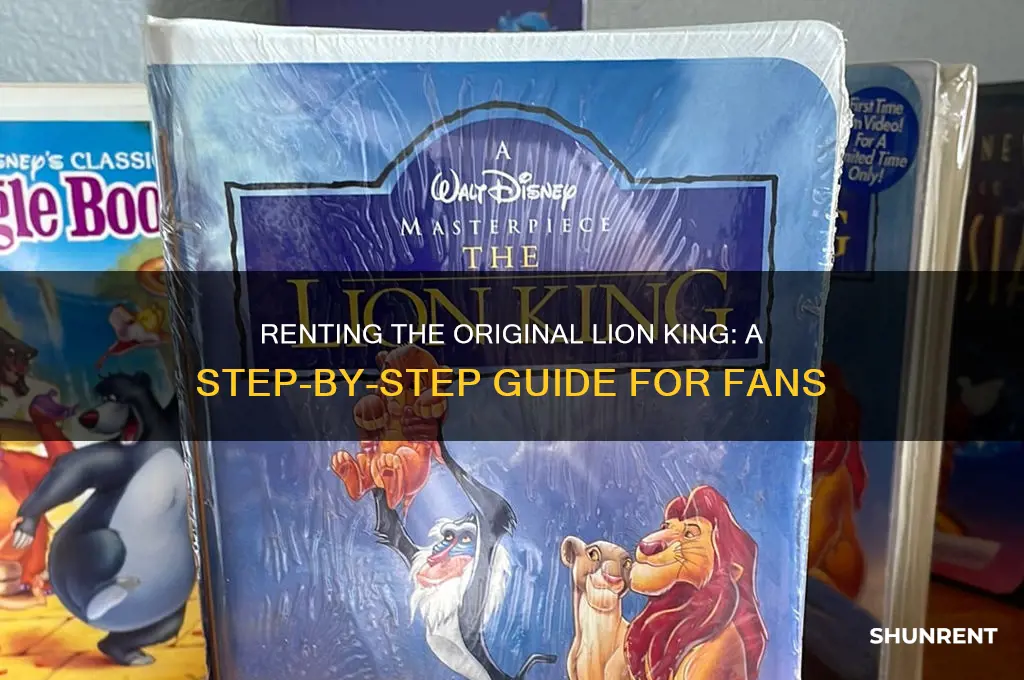 how to rent the original lion king