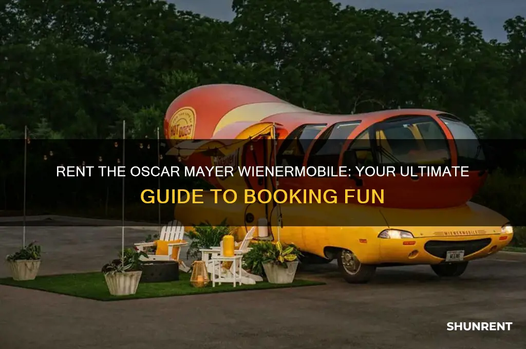 how to rent the oscar meyer weiner mobile