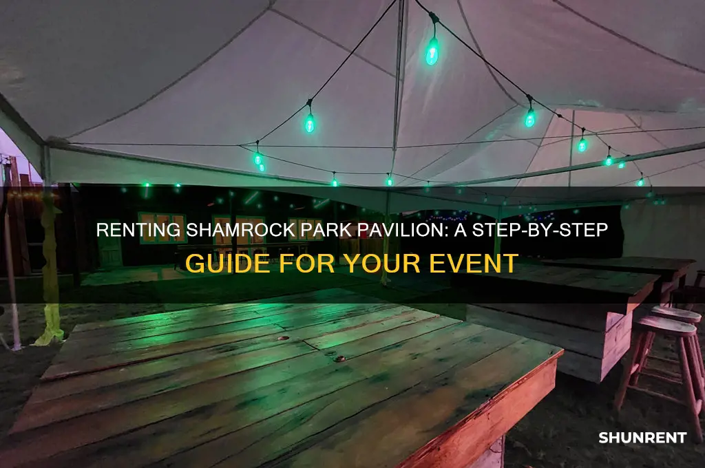 how to rent the pavilion at shamrock park