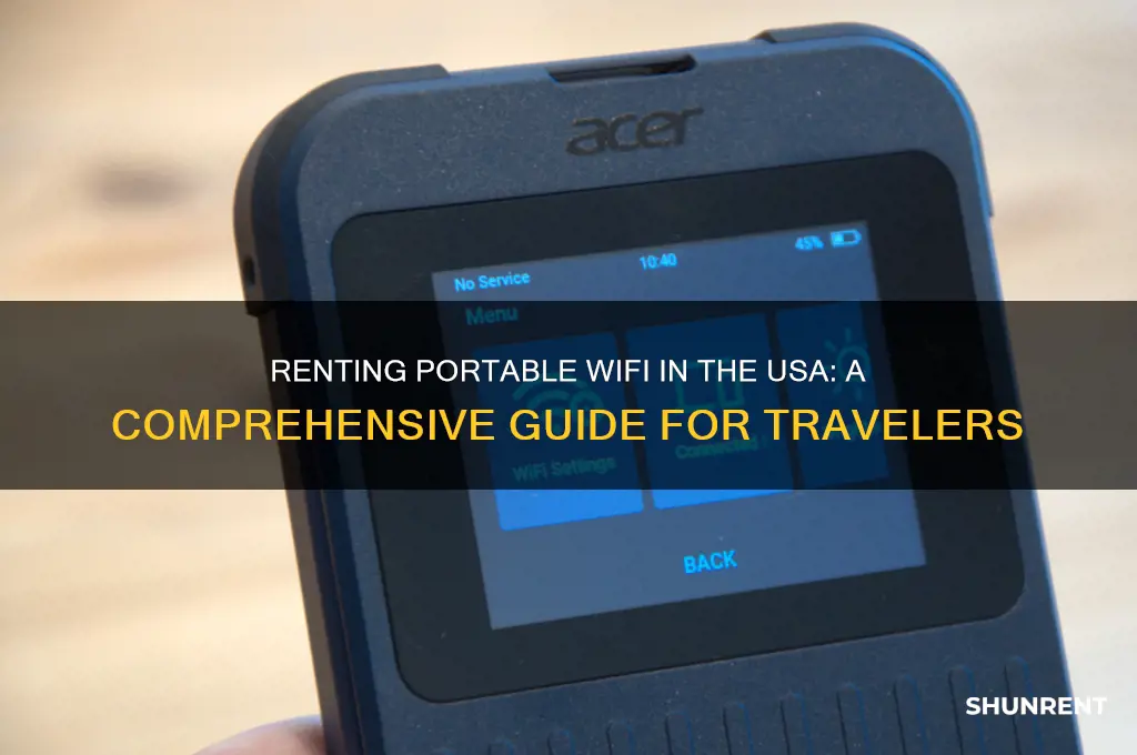 how to rent the portable wifi in usa