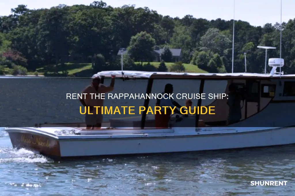 how to rent the rappahannock cruise ship for parties
